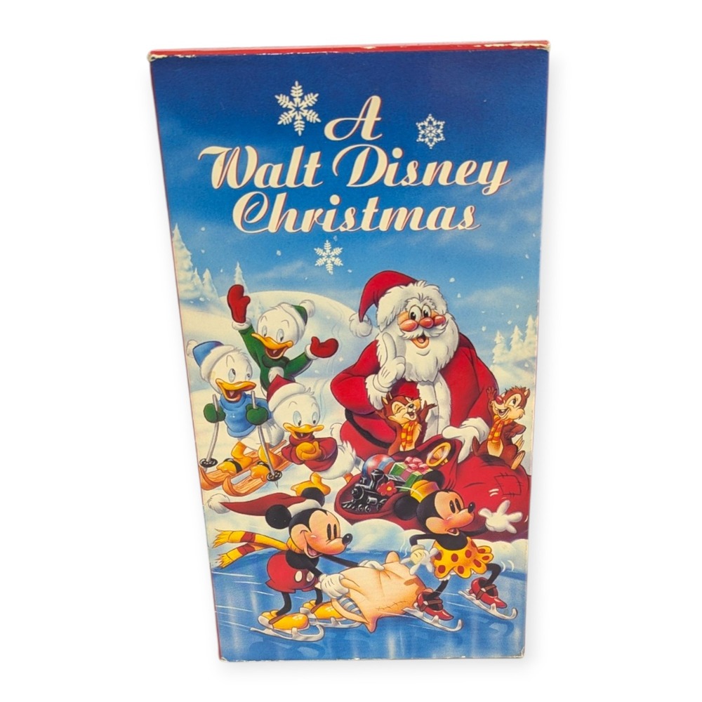 A Walt Disney Christmas VHS 1982 Vintage Mickey Mouse Donald Duck Stock 092